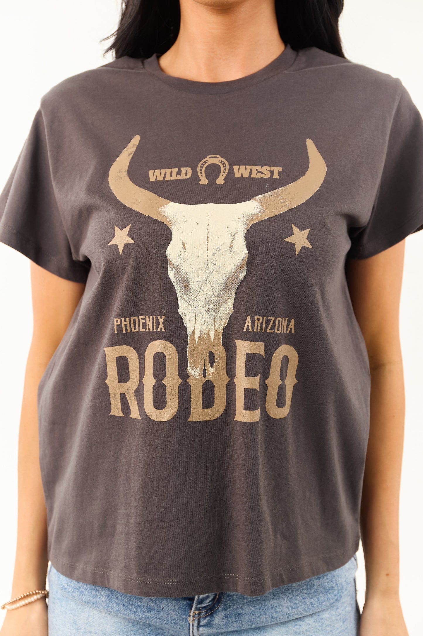 Graphite 'Rodeo' Graphic Short Sleeve Top