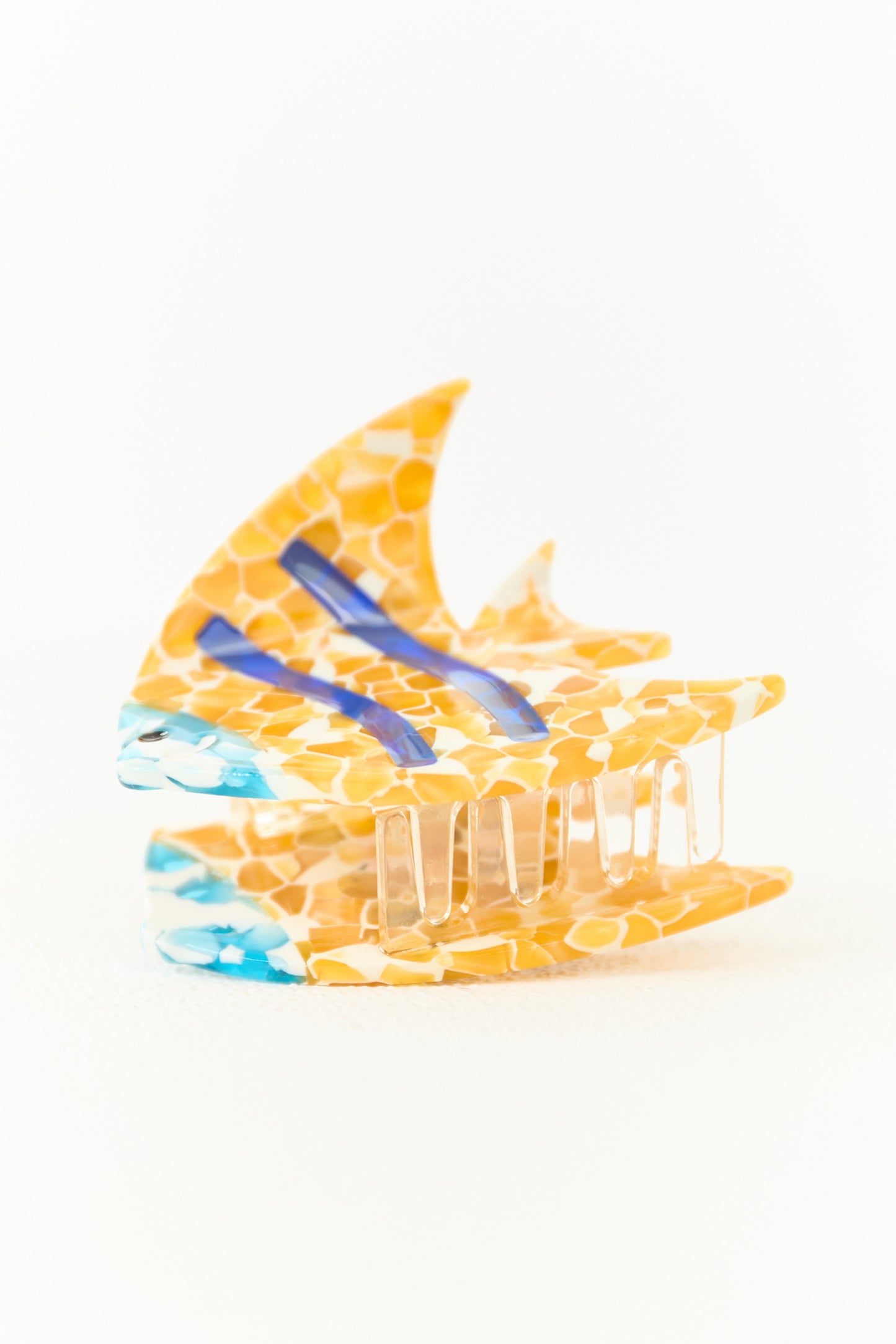 Marigold Vibrant Ocean Fish Hair Claw Clip