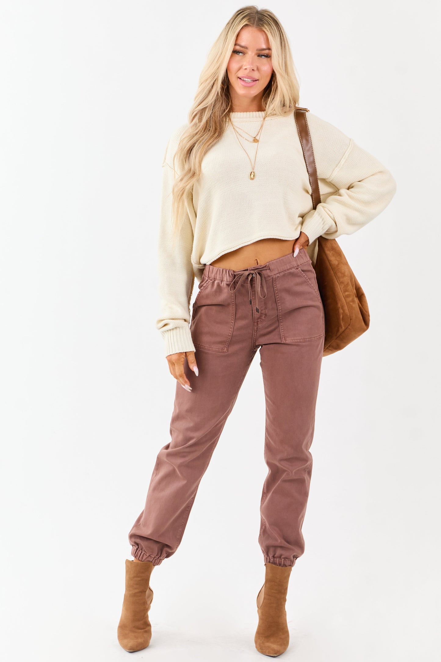 Mica Denim Sienna Cropped Jogger Jeans