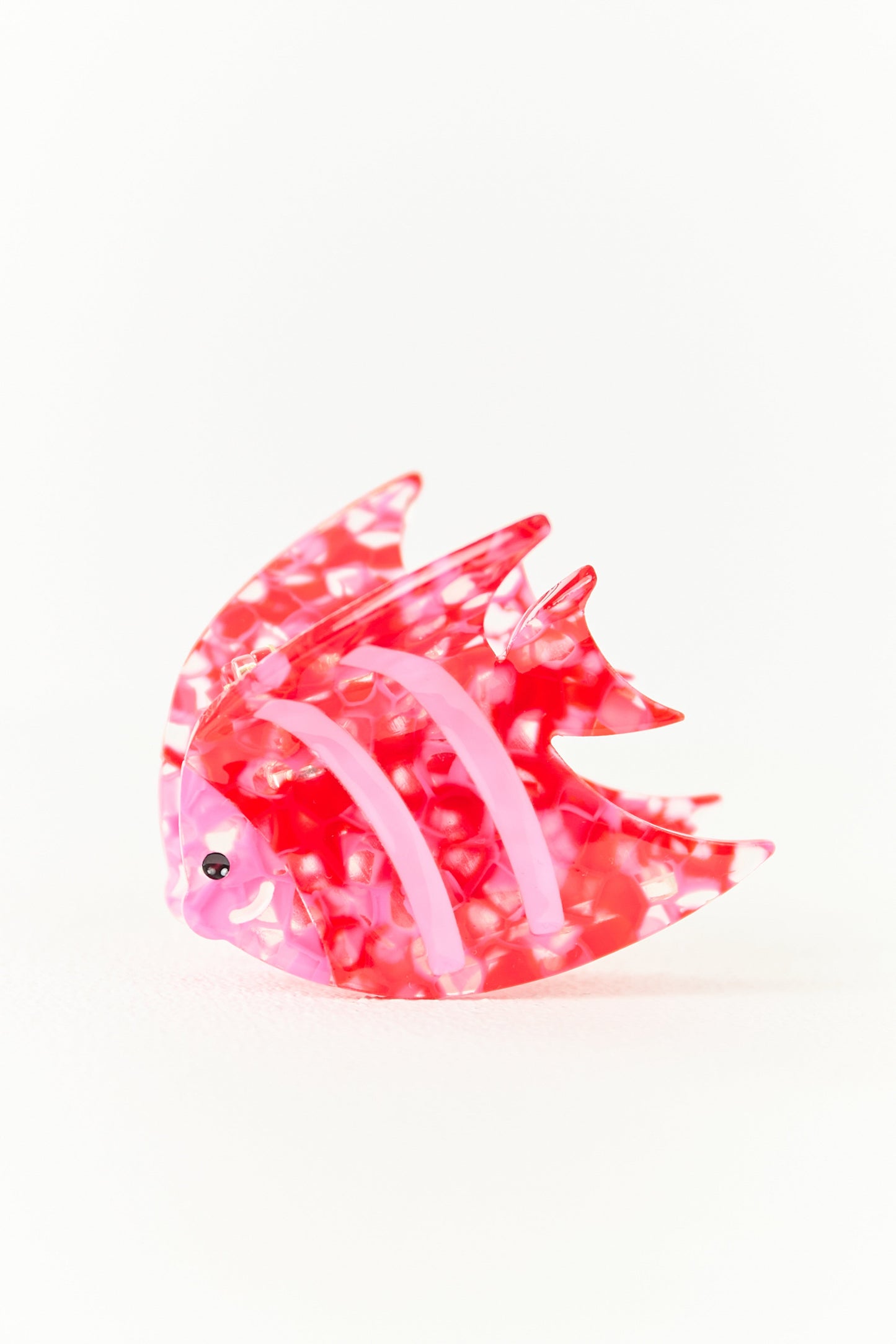Raspberry Vibrant Ocean Fish Hair Claw Clip