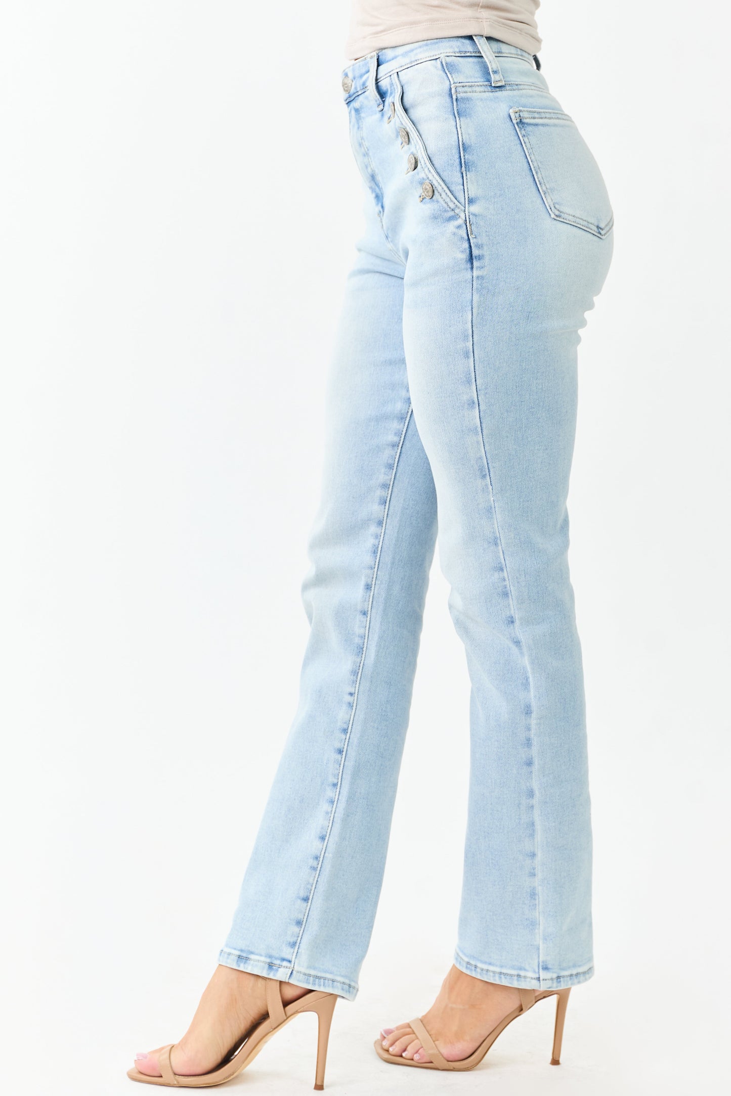 Saige Light Tummy Control Stretchy Straight Jeans