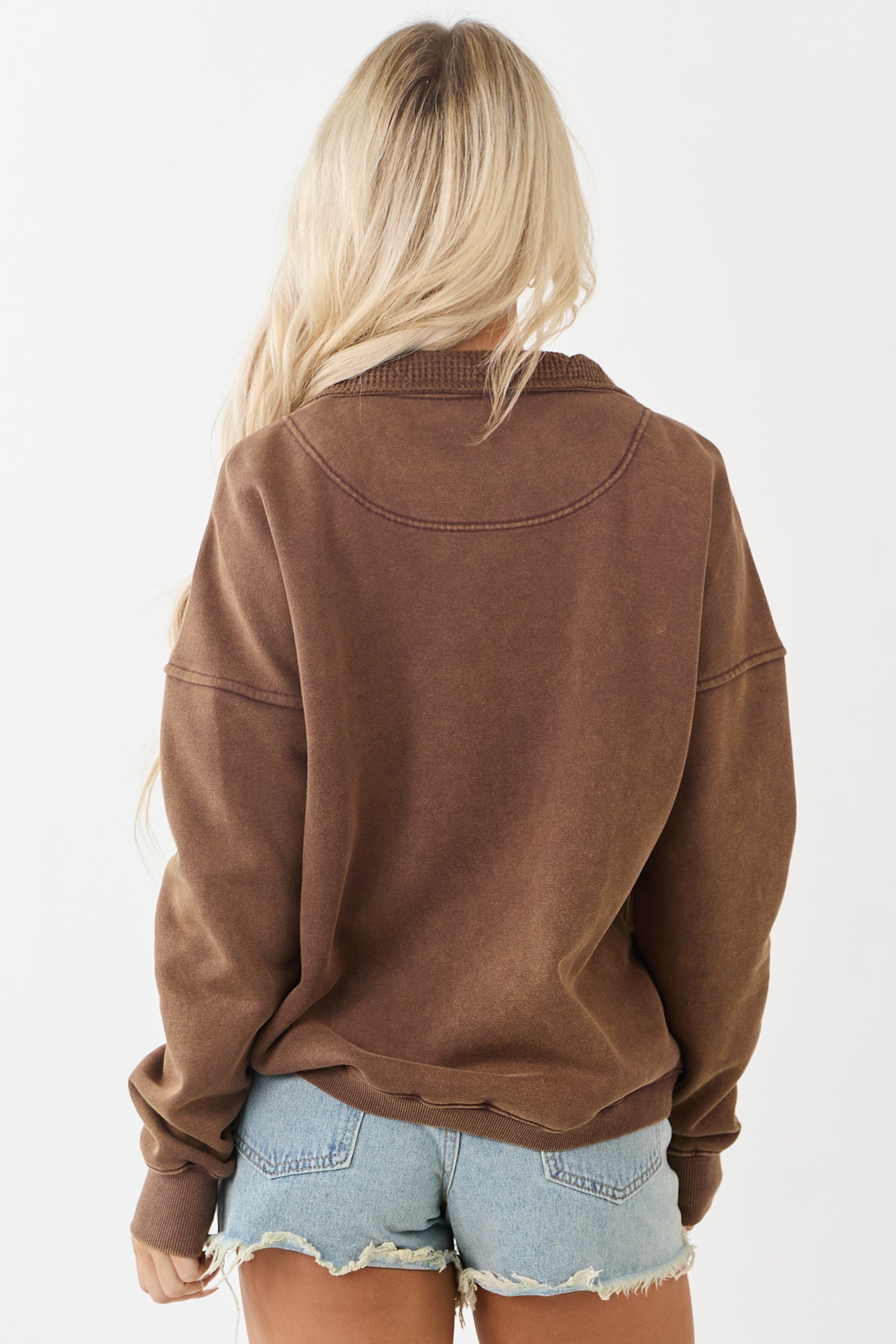 Sepia Washed French Terry Sweatshirt