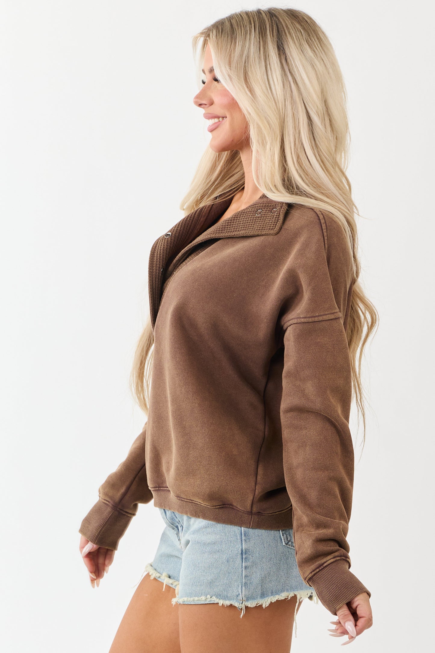 Sepia Washed French Terry Sweatshirt