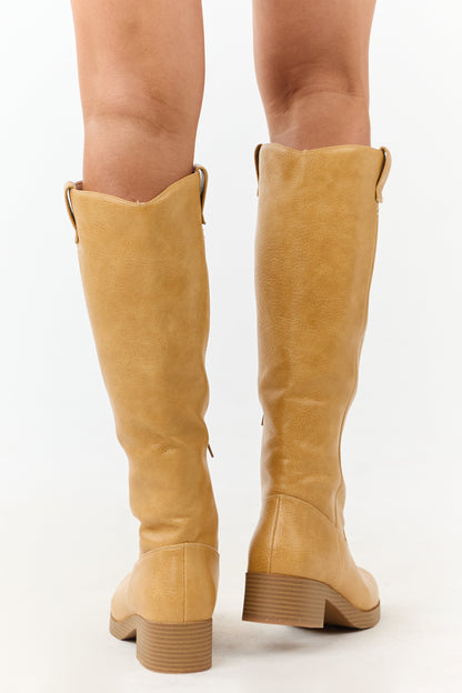 Chinese Laundry Copper Faux Leather Tall Boots
