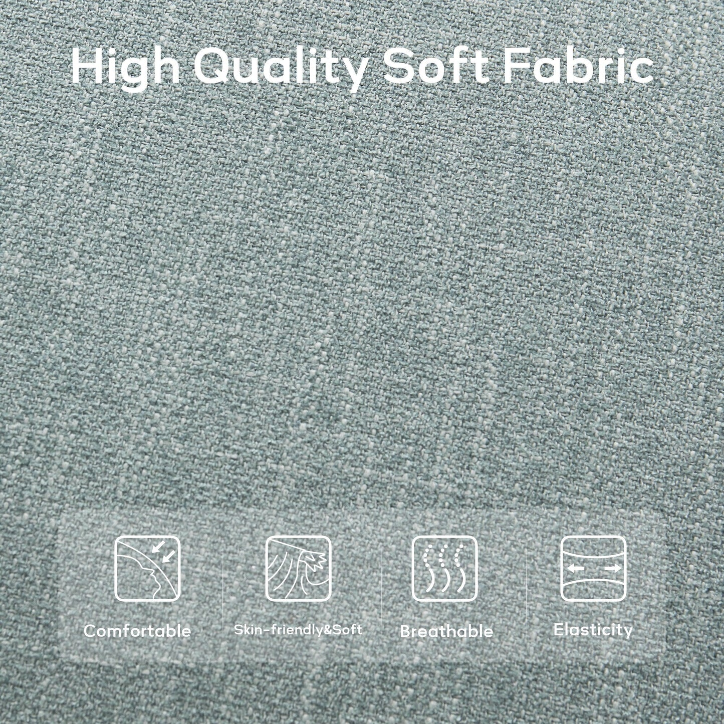 Upholstered Fabric Entryway Bench, Bedroom Bench for End of Bed Beige, Solid Wood 44-inch