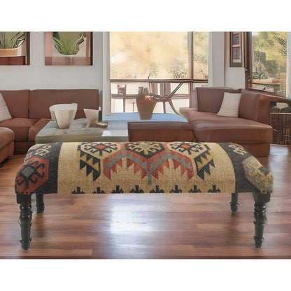 Sevita Southwestern Indoor Bench 16W x 47L x 18H - 16Wx47Lx18H