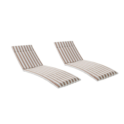 Salem Outdoor Cushion Set for Chaise Lounge - Cushions only (Set of 2) by Christopher Knight Home - 79.25L x 27.50W x 1.50H