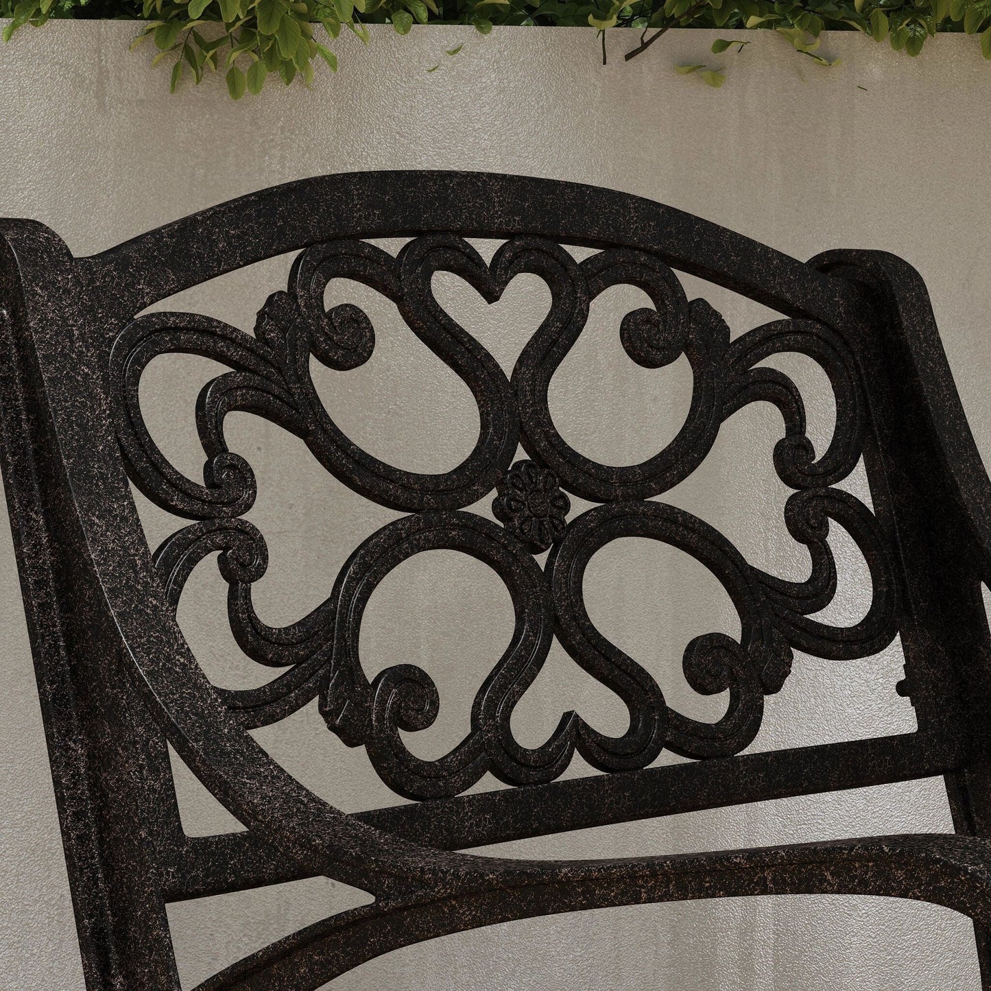 Sanibel Bronze Aluminum 7- Piece Outdoor Dining Set with 72 Oval Dining Table and Six Armchairs by Homestyles