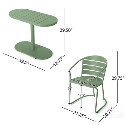 Santa Monica Outdoor 3-Piece Bistro Set by Christopher Knight Home