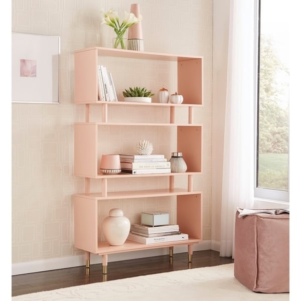 Simple Living Margo Mid-Century Modern 3-tier Bookshelf - 59.5h x 36w x 11.8d
