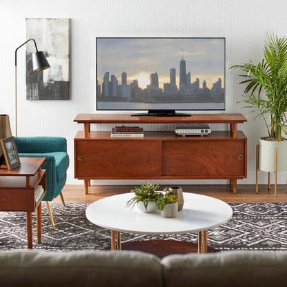 Simple Living Margo Mid-Century Modern Wood TV Stand