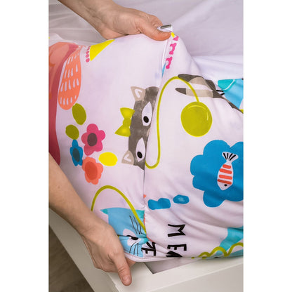 Siscovers I Heart Cats Bunkie Deluxe Zipper Bedding Set