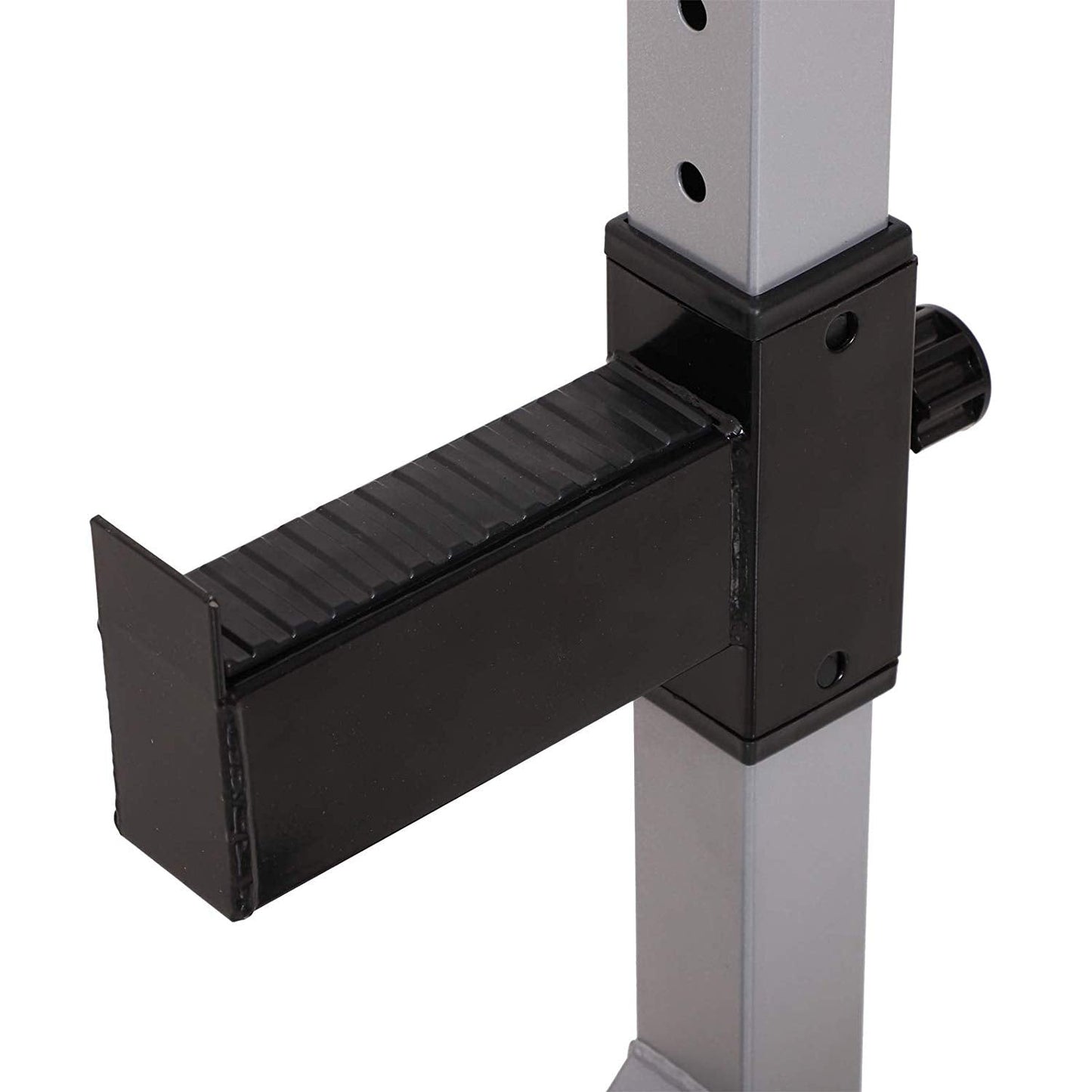 Soozier Steel 2-piece Height Adjustable Barbell Squat Rack/Bench Press - N/A