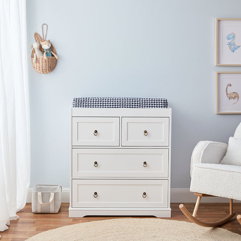 Hamptons Change Table - White