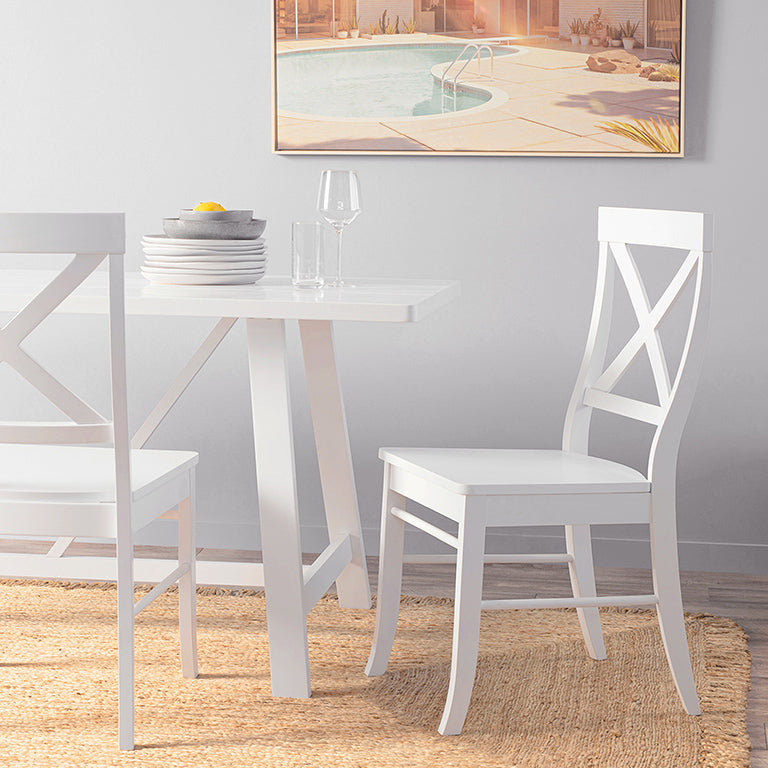 Hamptons Dining Chair - Set of 2 - White