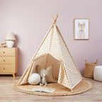 Henley Teepee - Beige Gingham
