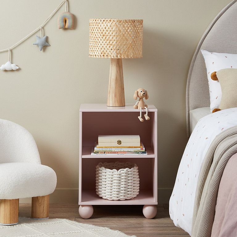 Bubble Ball Feet Side Table - Pink