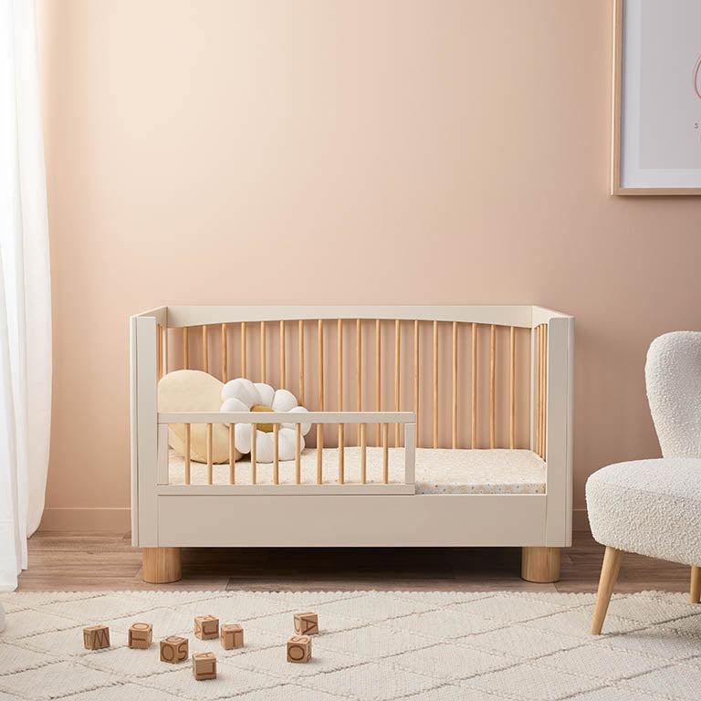 Addison Cot Toddler Half Frame - Putty/Natural