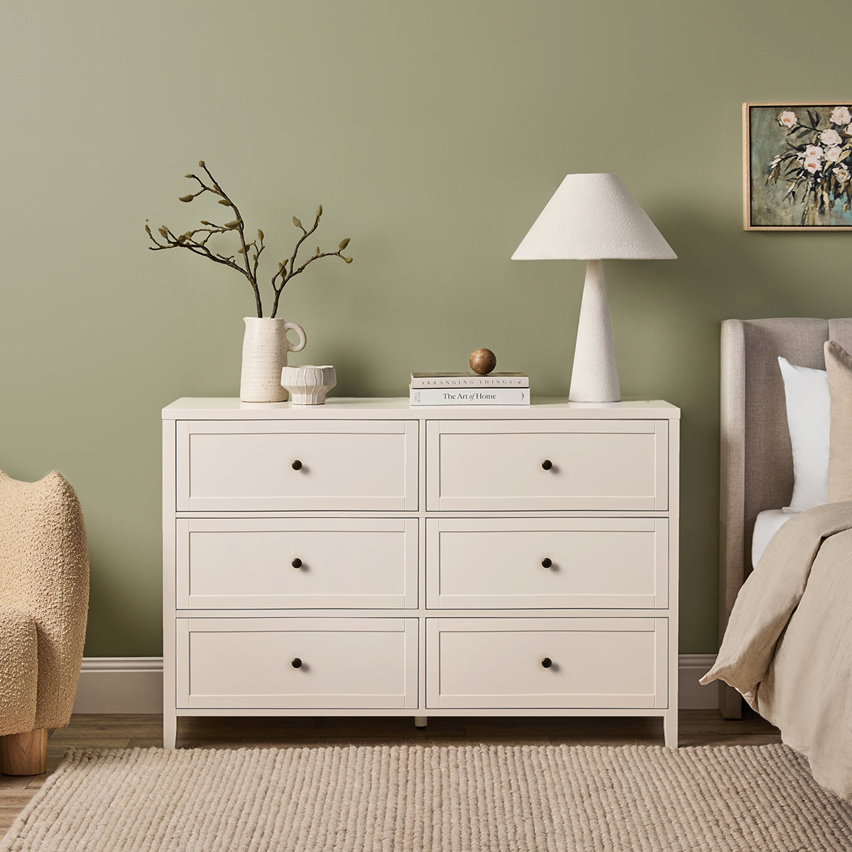 Cove Six Drawer - Beige