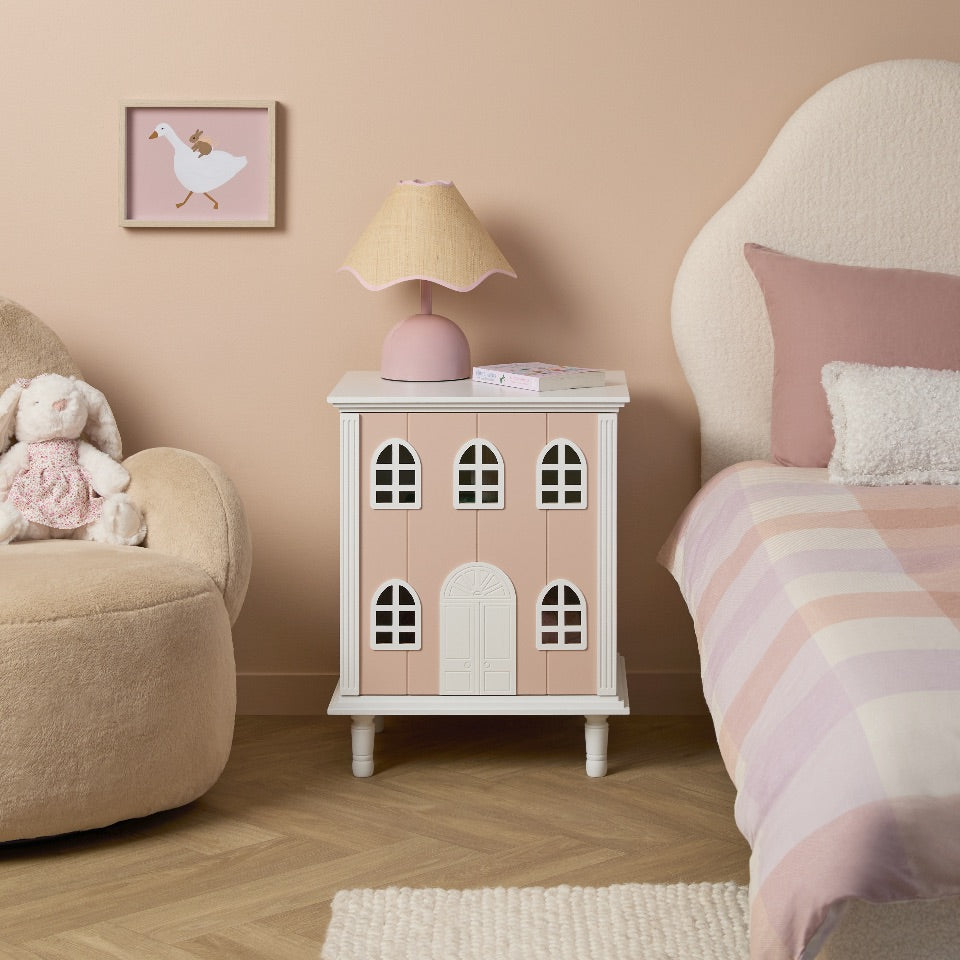 Dollhouse Bedside Table - Pink