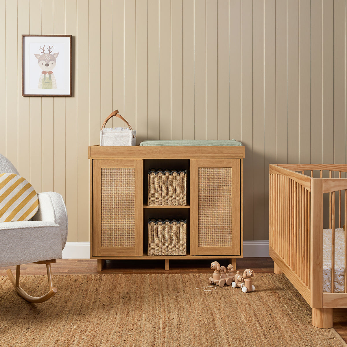 Elliot Change Table with Removable Top - Natural