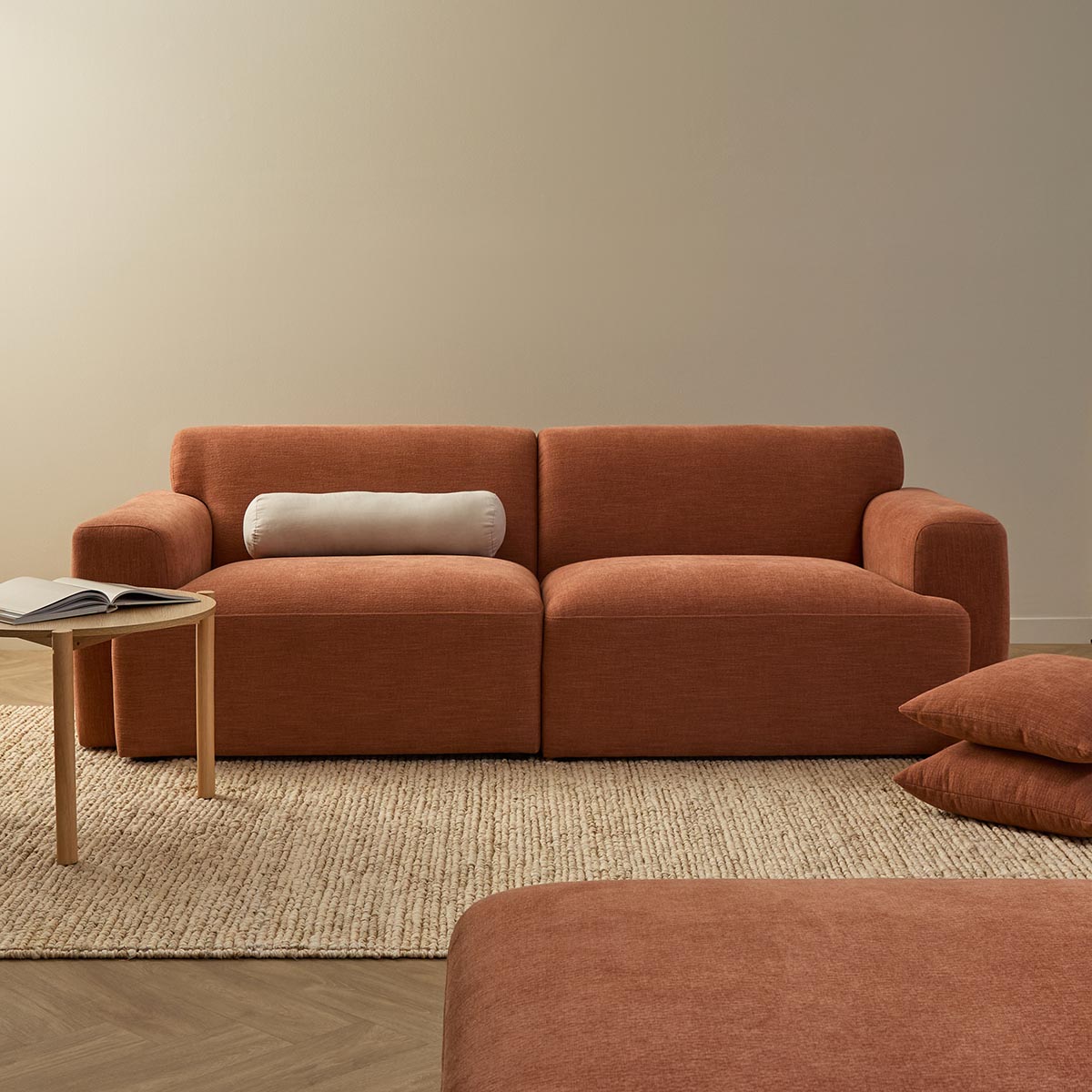 Dylan 2.5 Seater Sofa - Rust