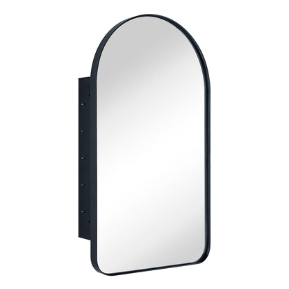 TEHOME Aristes Recessed Framed Medicine Cabinet with Mirror and Adjustable Shelves